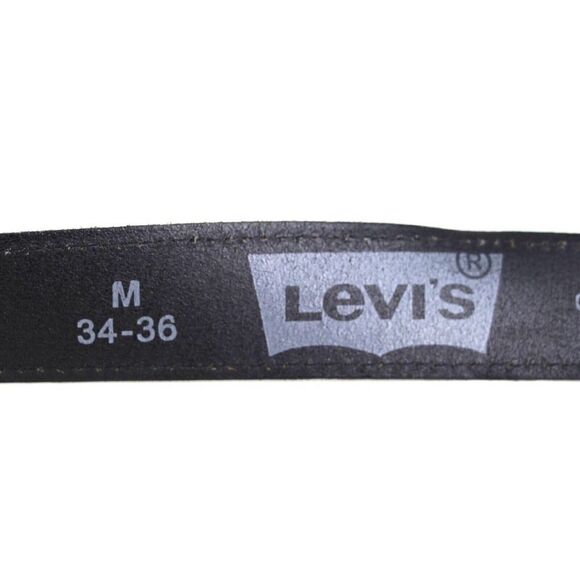 Levi's DARK BROWN GENUINE LEATHER 1.5"Wd STITCH CASUAL DRESS WOMEN'S BELT M (P8 - Picture 11 of 14